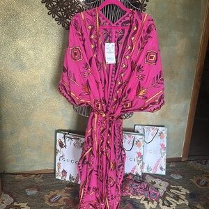 Zara kaftan embroidered cover up nwt cover up